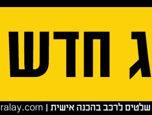 שלט לרכב - נהג חדש
